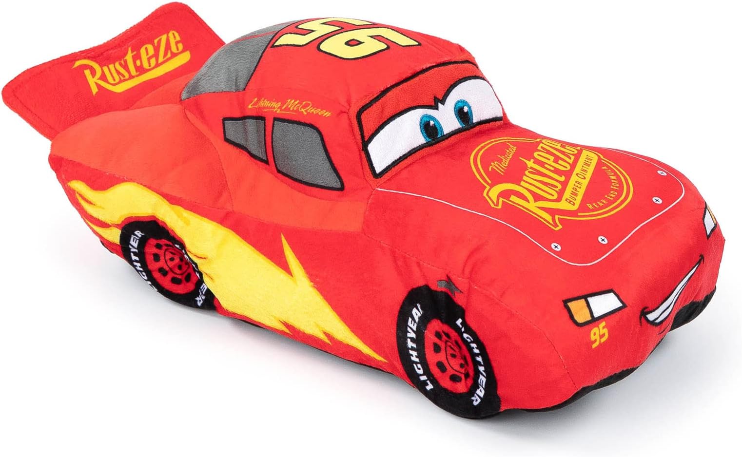 Jay Franco Disney Microfiber /Pixar Cars 3 Movie Red 17" Lightning Mcqueen Plush Pillow Buddy (Official Disney/Pixar Product)
