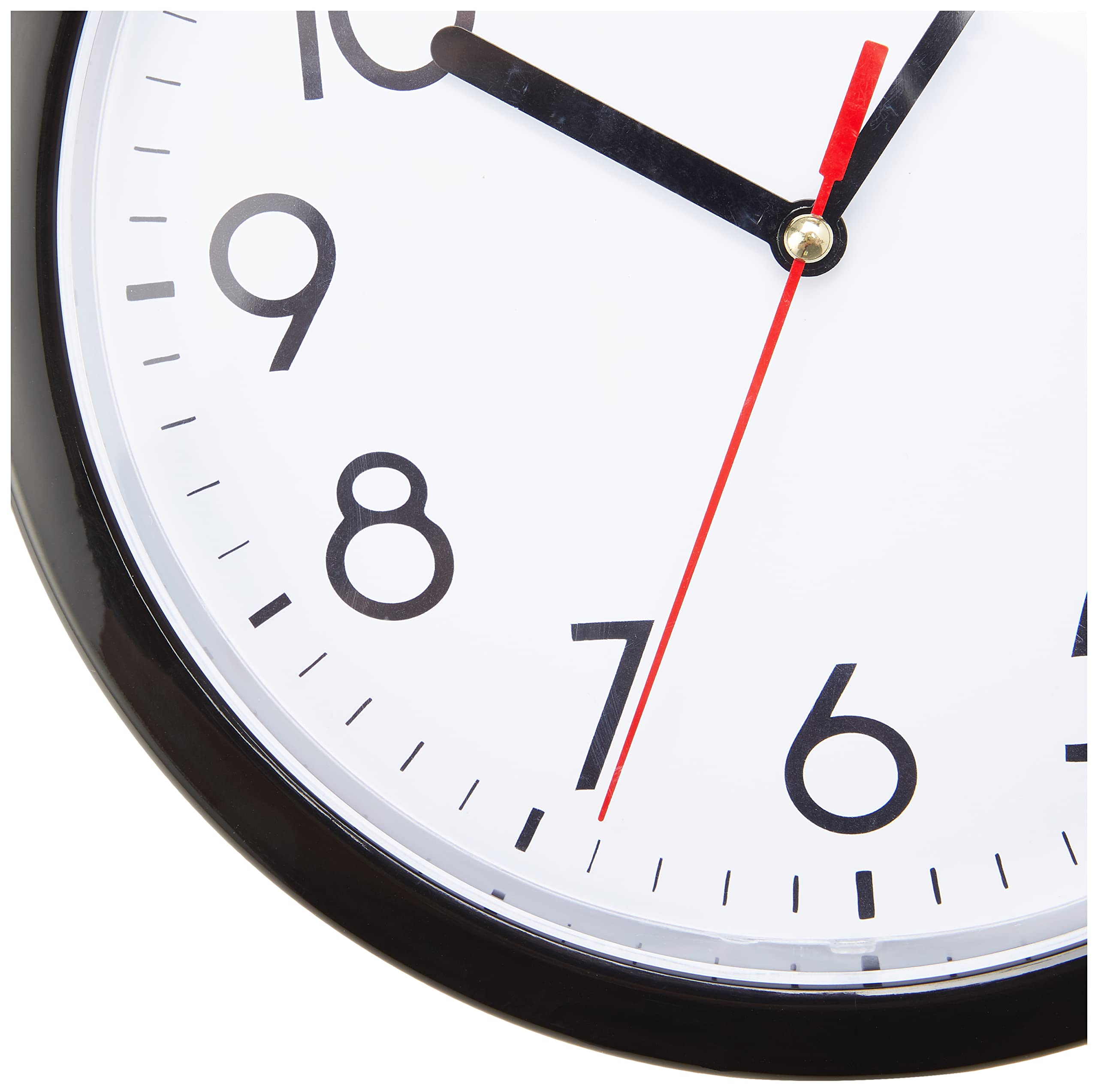 Orologio da parete Unity, Hastings, Silenzioso, Moderno, Nero, 22 cm