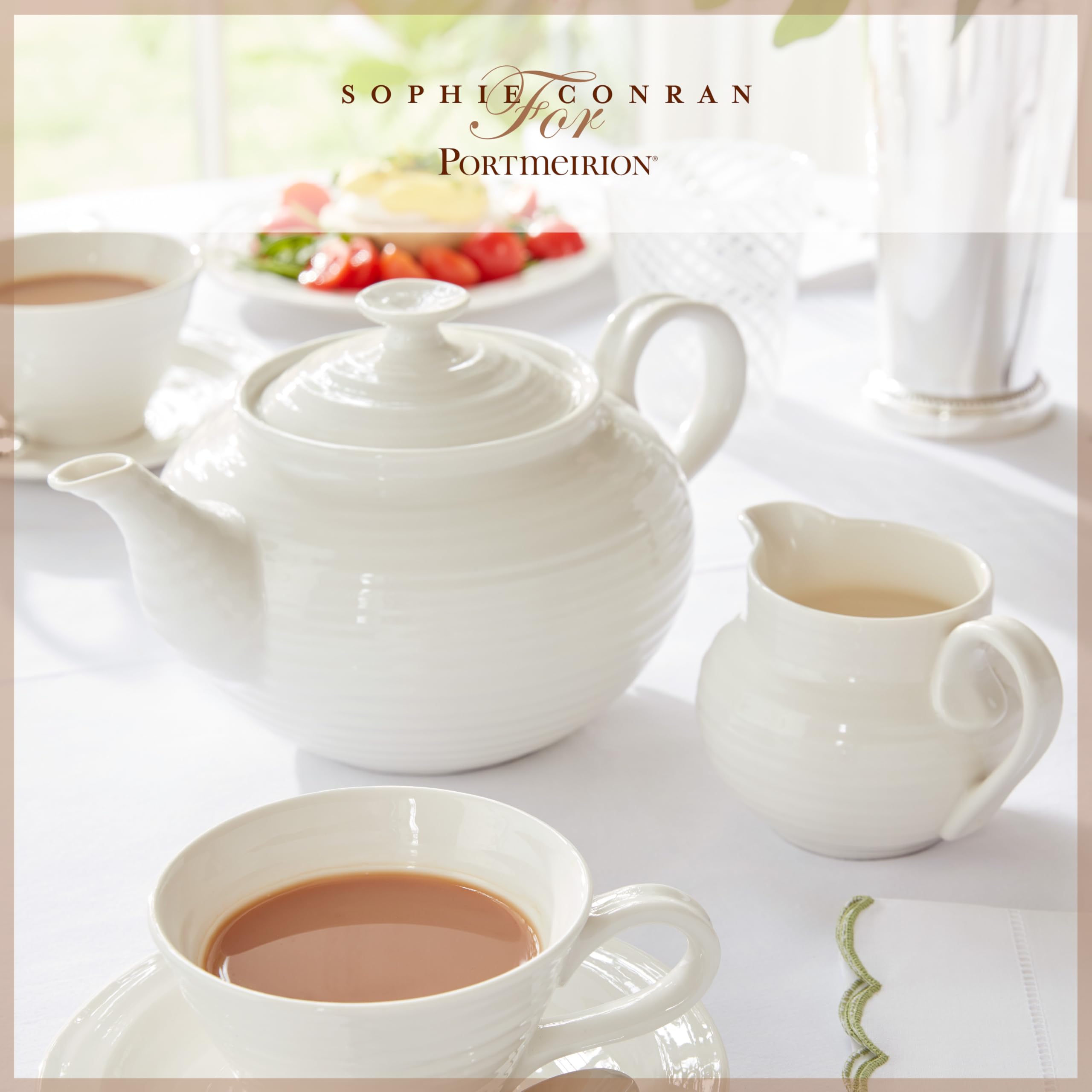 Portmeirion Home & Gifts Sophie Conran - Weiße Teekanne (2.pt) (Weiß)