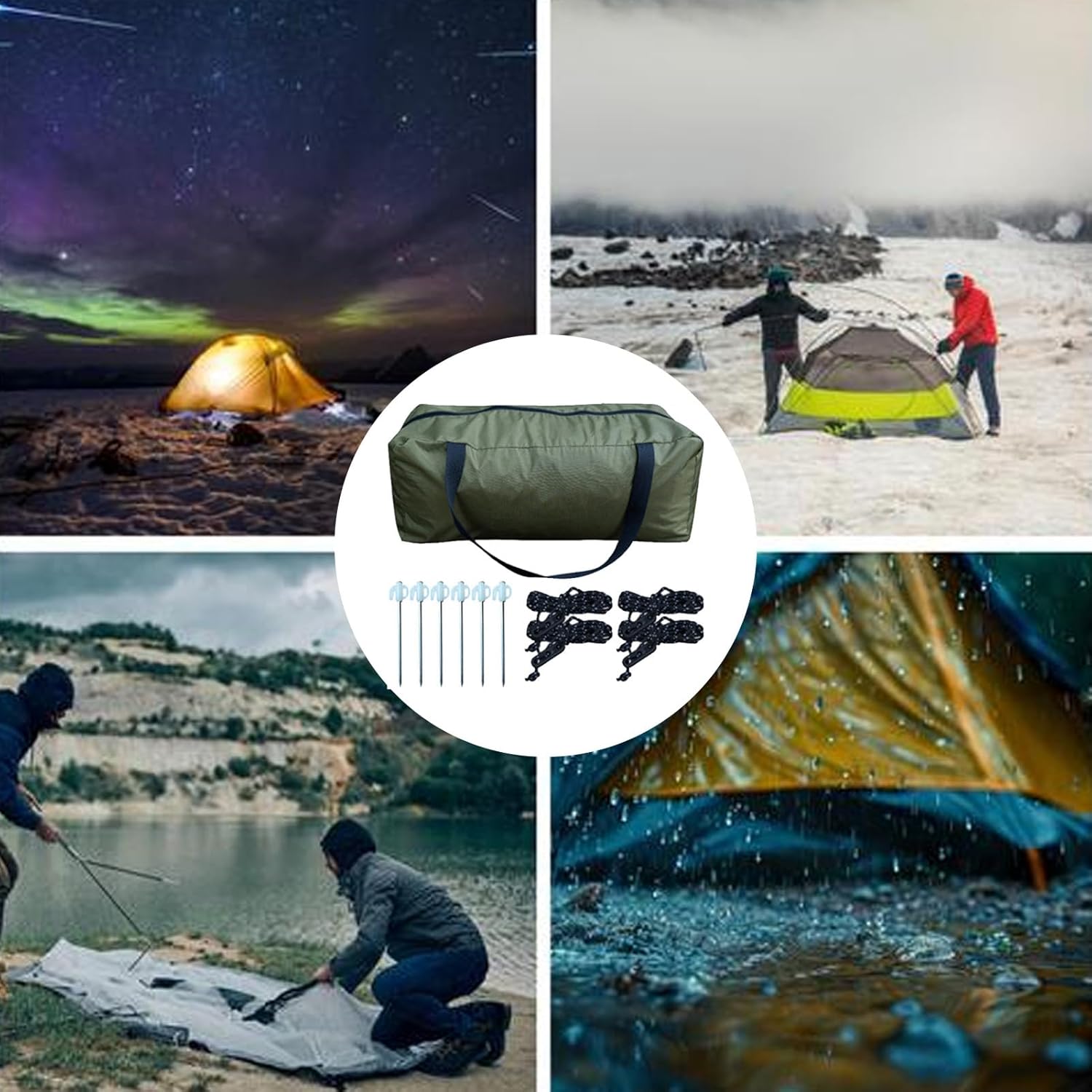 アウトドア テント - UVカット対応 日よけシェード,即設スクリーン付きガゼボキャノピー,パティオ アウトドア ビーチ ガーーデン