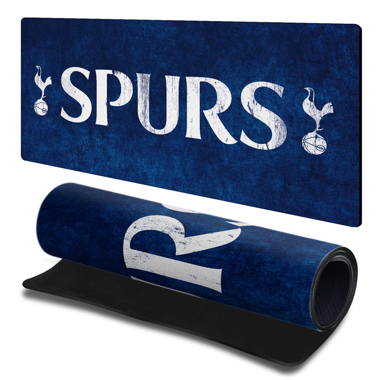 Head Case Designs Officially Licensed Tottenham Hotspur F.C. Distressed Logo Art Gaming Office Desk PC Keyboard Mouse Mat Pad 23.62 x 11.81 x 0.12 inches (600 x 300 mm) - L — image 1