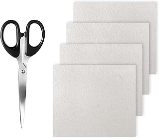 4 Pcs Microwave Waveguide Cover with Scissor Waveguide Cover Mica Plates Sheets 18 x 15 cm/7.08 × 5.9 inch Microwave Oven Repairing Part Cut to Size for Universal Microwaves