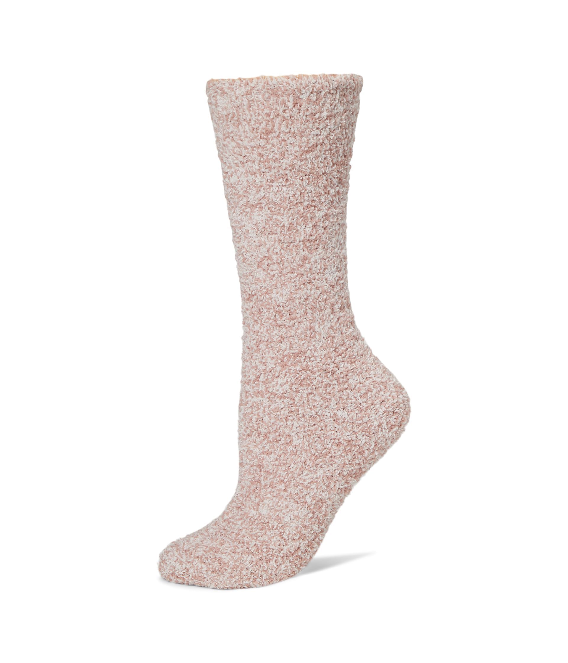 Barefoot Dreams Women's Heathered Teaberry Cozychic Heathered Socks, Large-X-Large