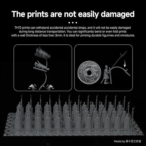 Miniatura 9 de RESIONE - Resina de impresora 3D TH72 - Resina flexible resistente para una resistencia duradera y un alto alargamiento, ideal para impresión 3D