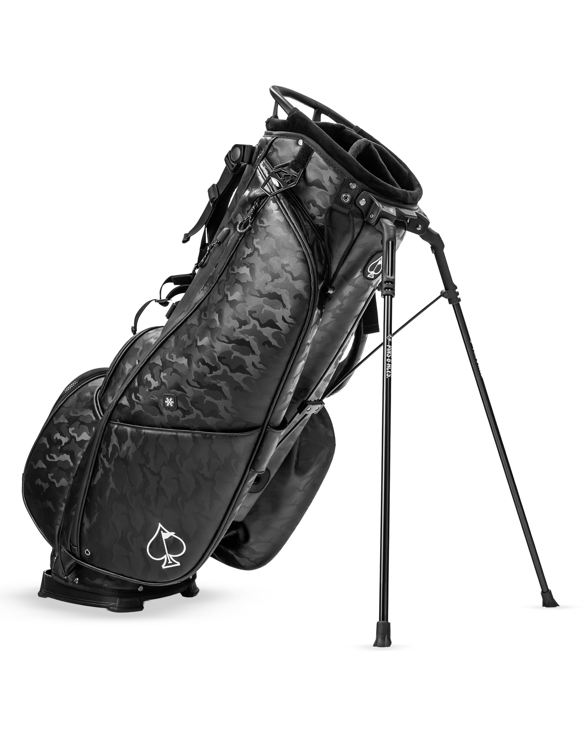 Amazon.com: Pins & Aces Player Preferred Golf Bag Black Camo