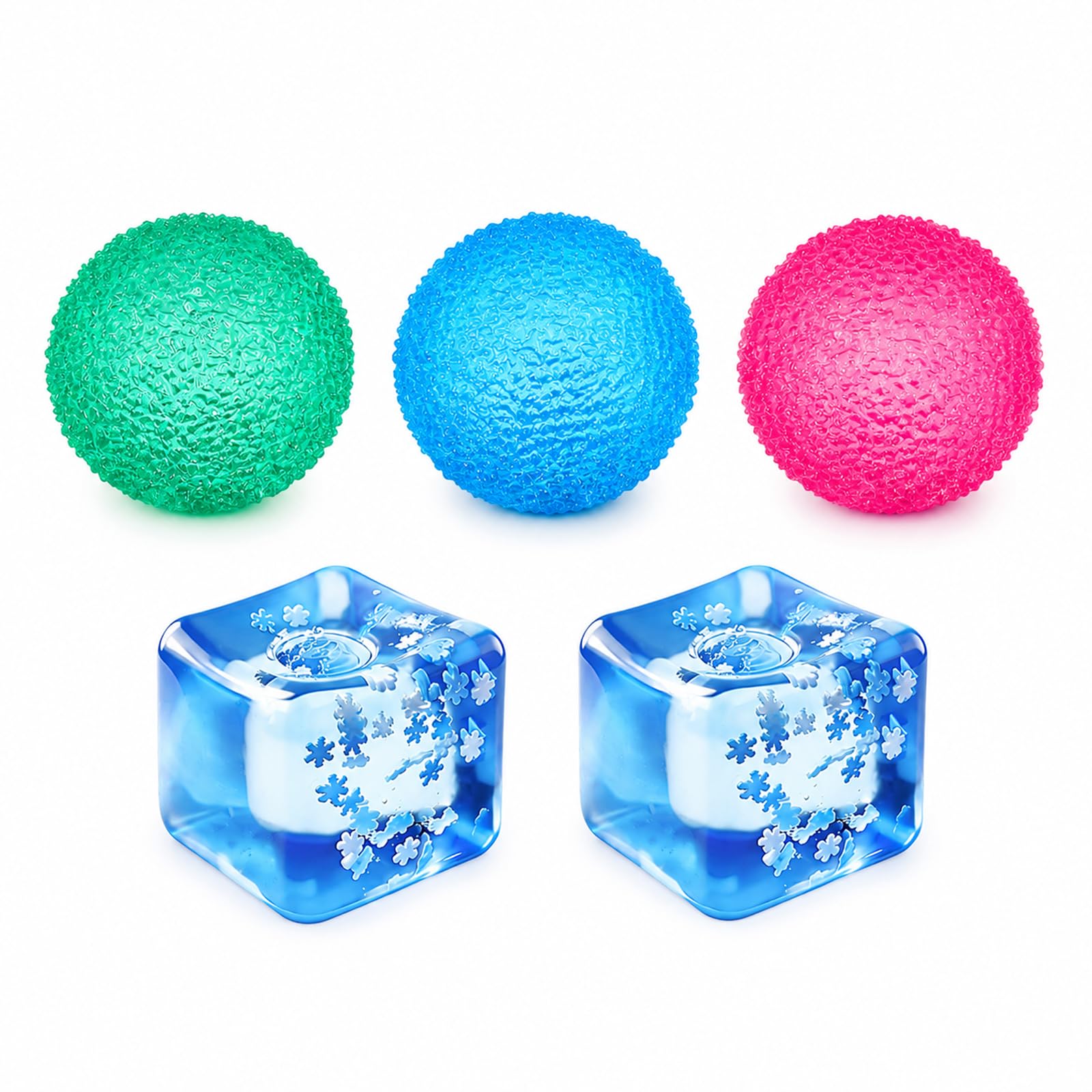 5Pcs Squishy Cube,Ice Cube Squishy, Sensory Desk Relief Blocks Set Of Five Pieces For Office Focus,Slow Rebound Hand ExerciseTools For Calm And Relaxation,Ideal Everyday Attention Gadget(Random Color)