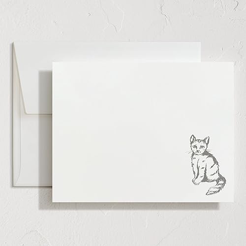 Miniatura 12 de Minted Little Note - Juego de 10 tarjetas de notas planas y sobres para invitaciones y mensajes de agradecimiento escritos a mano, diseño Una