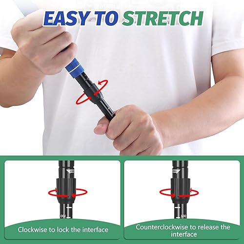 Miniatura 5 de Putter de golf, paquete de 2 putters de golf para hombres y mujeres, mini putter bidireccional para diestros o zurdos, juego de golf ajustable para