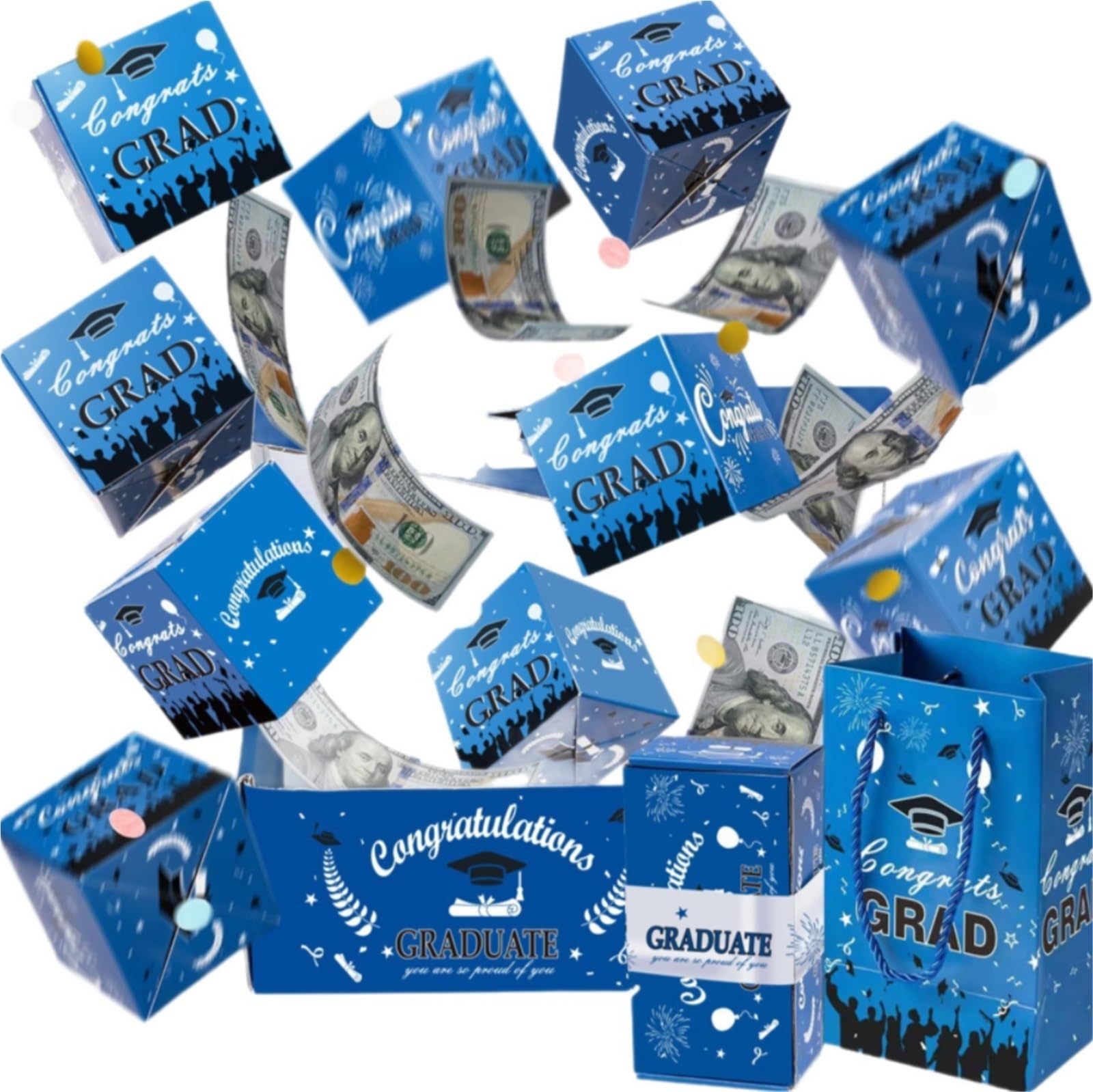 Graduation Explosion Gift Box Surprise Pop Up Money for Cash DIY Holder Creative Exploding Party For Graduation