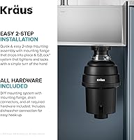 Vista 10 de KRAUS Kore KWU110-30-100-100MB - Lavaplatos de cocina con estación de trabajo, 30 pulgadas, montaje empotrado, cuenco individual, de acero Acero