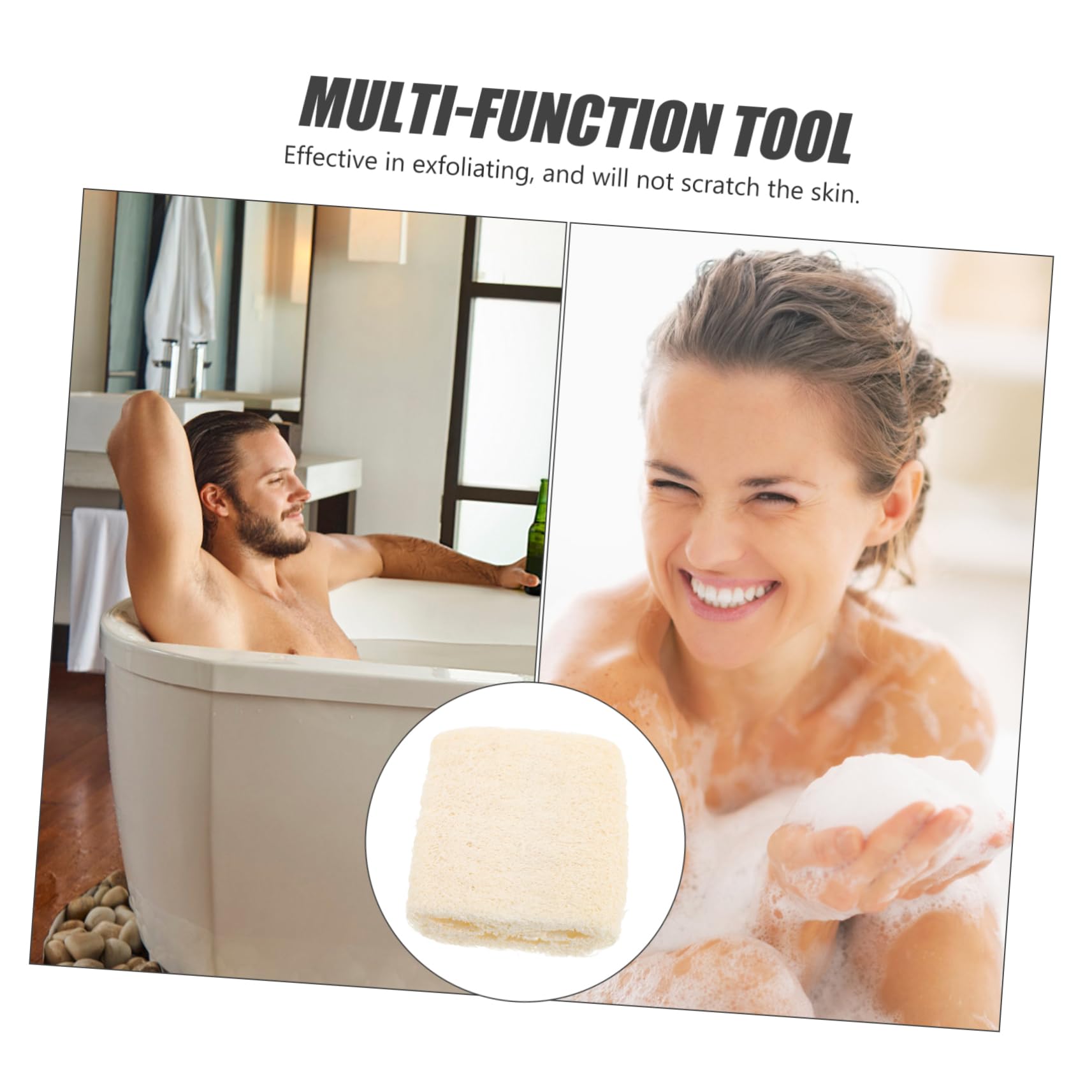 VALICLUD Bath Loofah Exfoliating Body Scrubber for Rich Foaming Experience Lightweight and Durable Shower Brush for Back Leg and Neck Cleaning Present Choice for Friends and Family