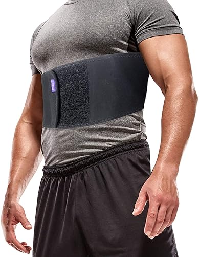 Everyday Medical Broken Rib Brace para hombres y mujeres, soporte de compresión de carbón de bambú, acelera la curación de costillas agrietadas,