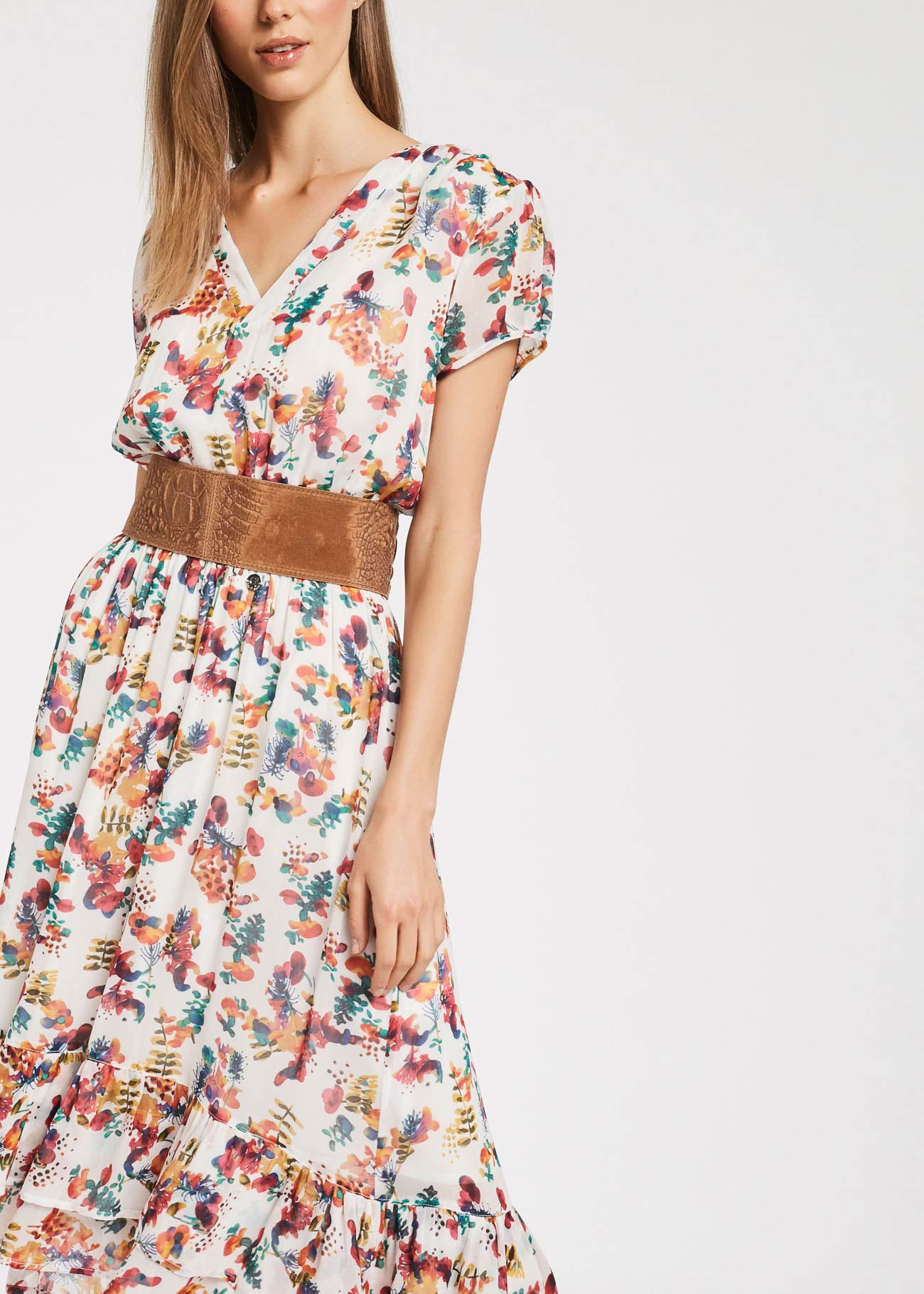 Gaudi Vestito Midi stampato multicolore da donna