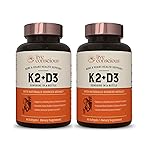 Live Conscious Vitamin K2 MK7 with D3 Supplement | Bone & Heart Health Support - Patented Vitamin K & Vitamin D3 5000 IU (2-Pack)