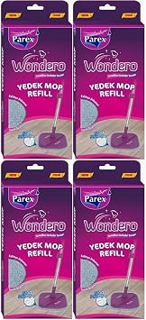 Wondero Replacement Mat Mop Refill (SET OF 4)