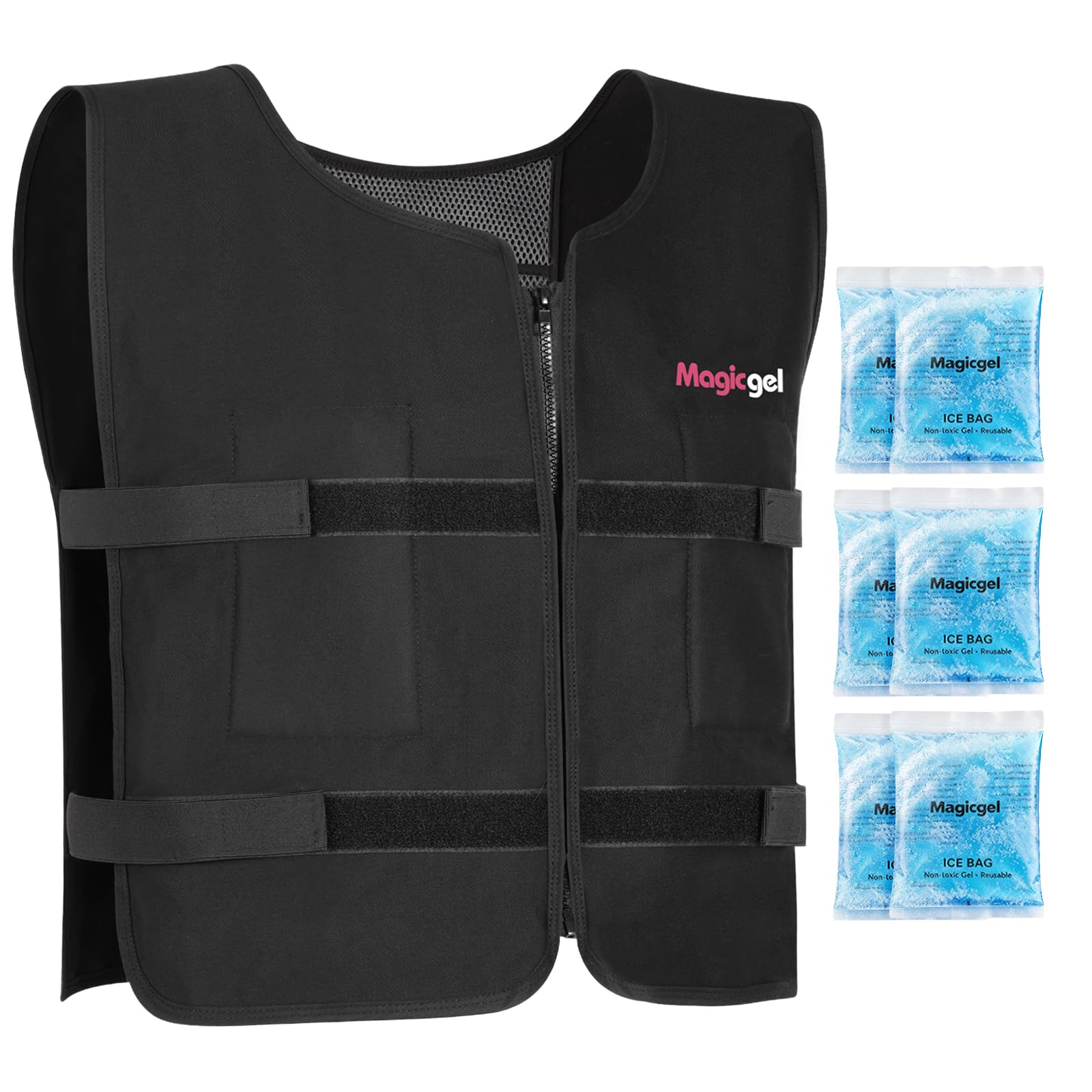 Magic Gel Cooling Vest with Ice Packs