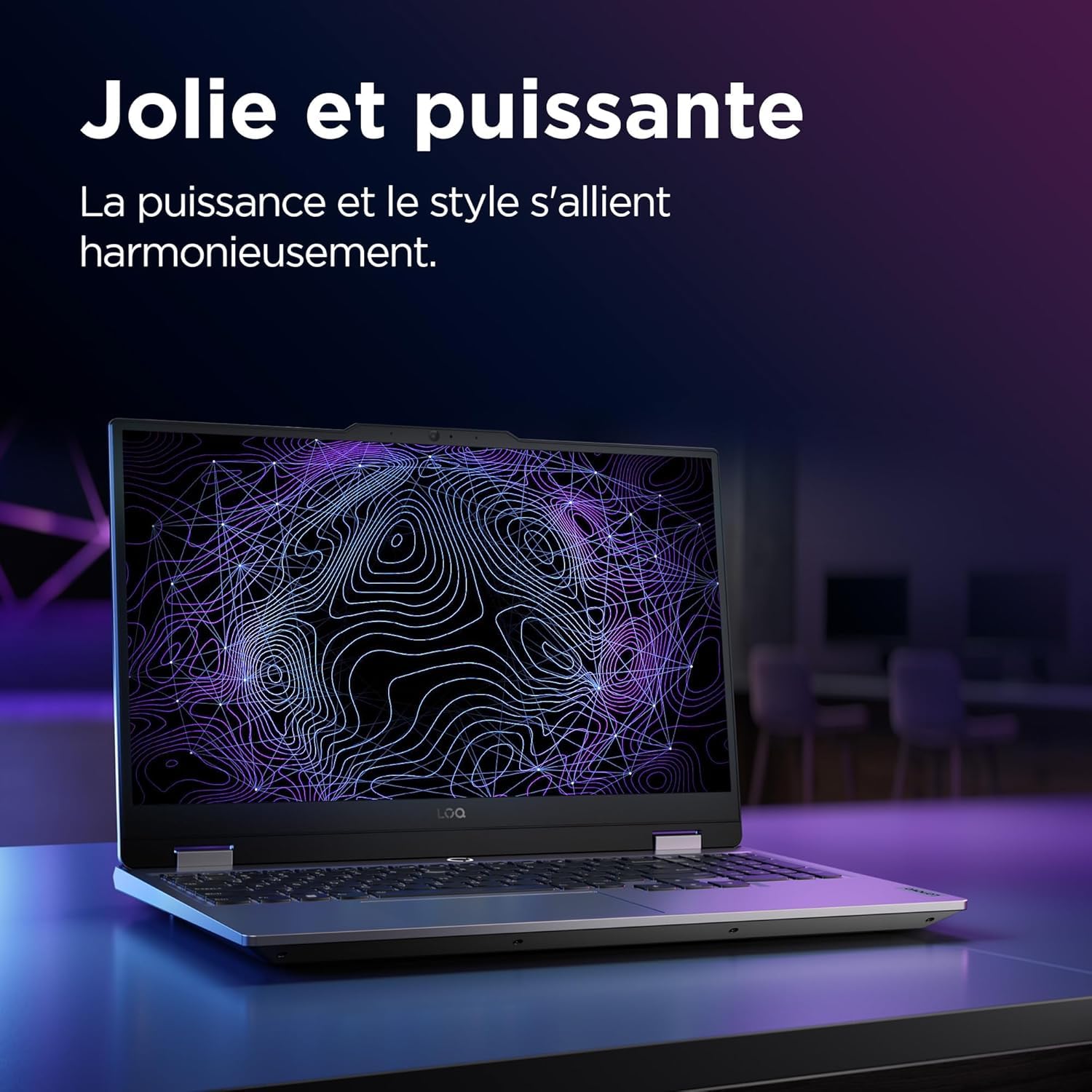 Lenovo LOQ 15IAX9 - Ordinateur Portable Gaming 15.6'' FHD 144Hz (Intel Core i5-12450HX, RAM 2x12Go, SSD 512Go, NVIDIA RTX 4060 8Go, Windows 11 Home) Clavier rétroéclairé AZERTY - Gris