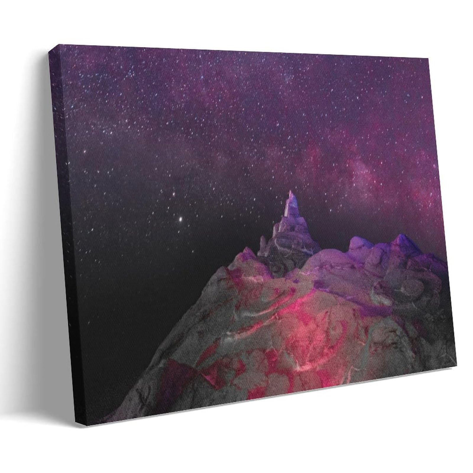 Bright Starry Sky, Galaxy, Night Art Poster Canvas Wall Posters And Art Prints, Modern Home Bedroom Decoration Posters, Living Room Entrance Posters, Student Dormitory Cafe Billiard Hall Restaurant Fu