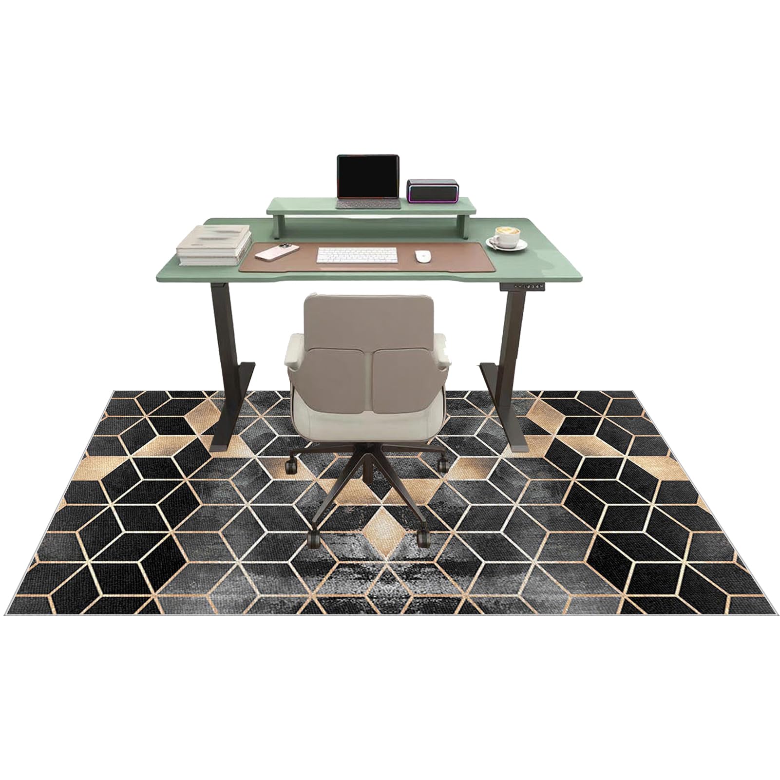 Tehocwiz Chair Mat for Carpet Floor, Office Chair Mat for Hardwood Floors, Desk Chair Mat for Rolling Chair, Low Pile Gaming Floor Mats, Multi-Purpose Carpet Protector for Home Office 80 x 120 cm
