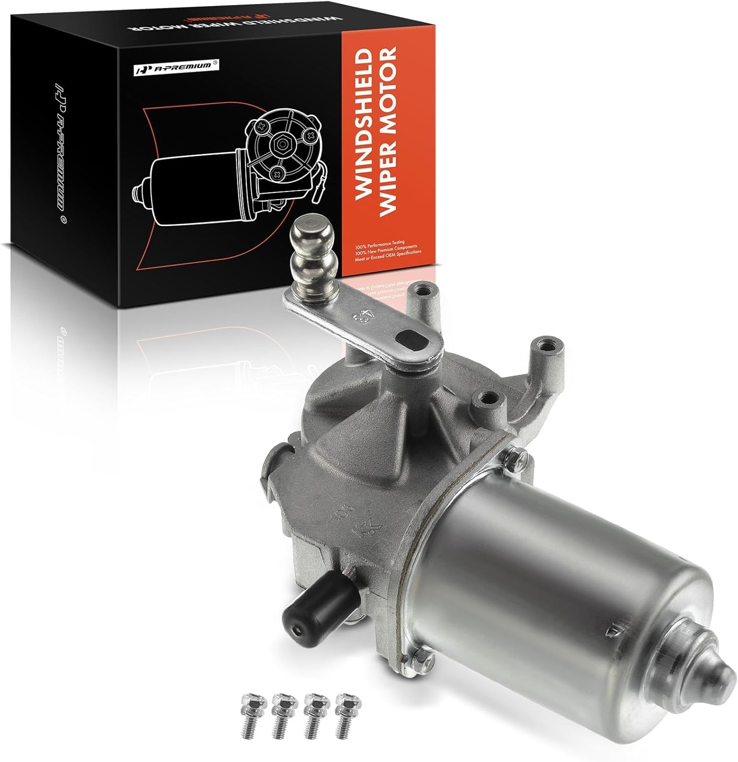 A-Premium Front Windshield Wiper Motor Compatible with Land Rover Models - Range Rover Evoque 2012 2013 2014 2015 2016 2017, 4-Pin