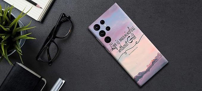 GADGETS WRAP Printed Vinyl Skin Sticker Decal for Samsung Galaxy S22 Ultra - Love God Multicolor