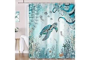 Wathon Shower Curtain Ocean Theme: Dive into an Aquatic Haven