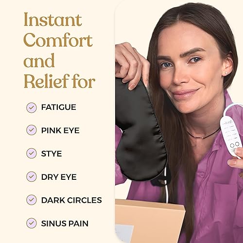 Miniatura 9 de Máscara de ojos térmica para alivio de ojos secos, tratamiento de ojos de orzuelo, máscara de ojos sinusal, máscara de ojos eléctrica para ojos
