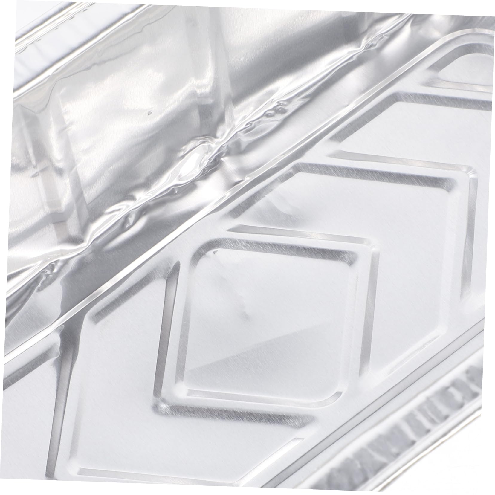 Moules à Gâteau en Aluminium Argenté en Aluminium Épais Jetables Lot de 10 850 Ml, Légers et Portables, pour Cuisson de Pain et Pâtisserie