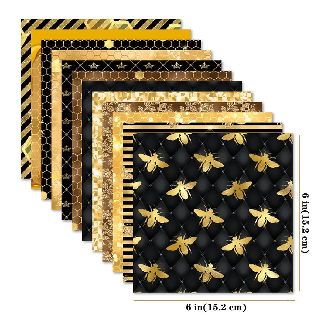 Papel para álbumes de recortes, Paquete de papel for álbumes de recortes de 6" x 6", papel con estampados, 48 ​​hojas, cartulina con impresiones de frutas de una sola cara, 12 diseños, papel decorativ