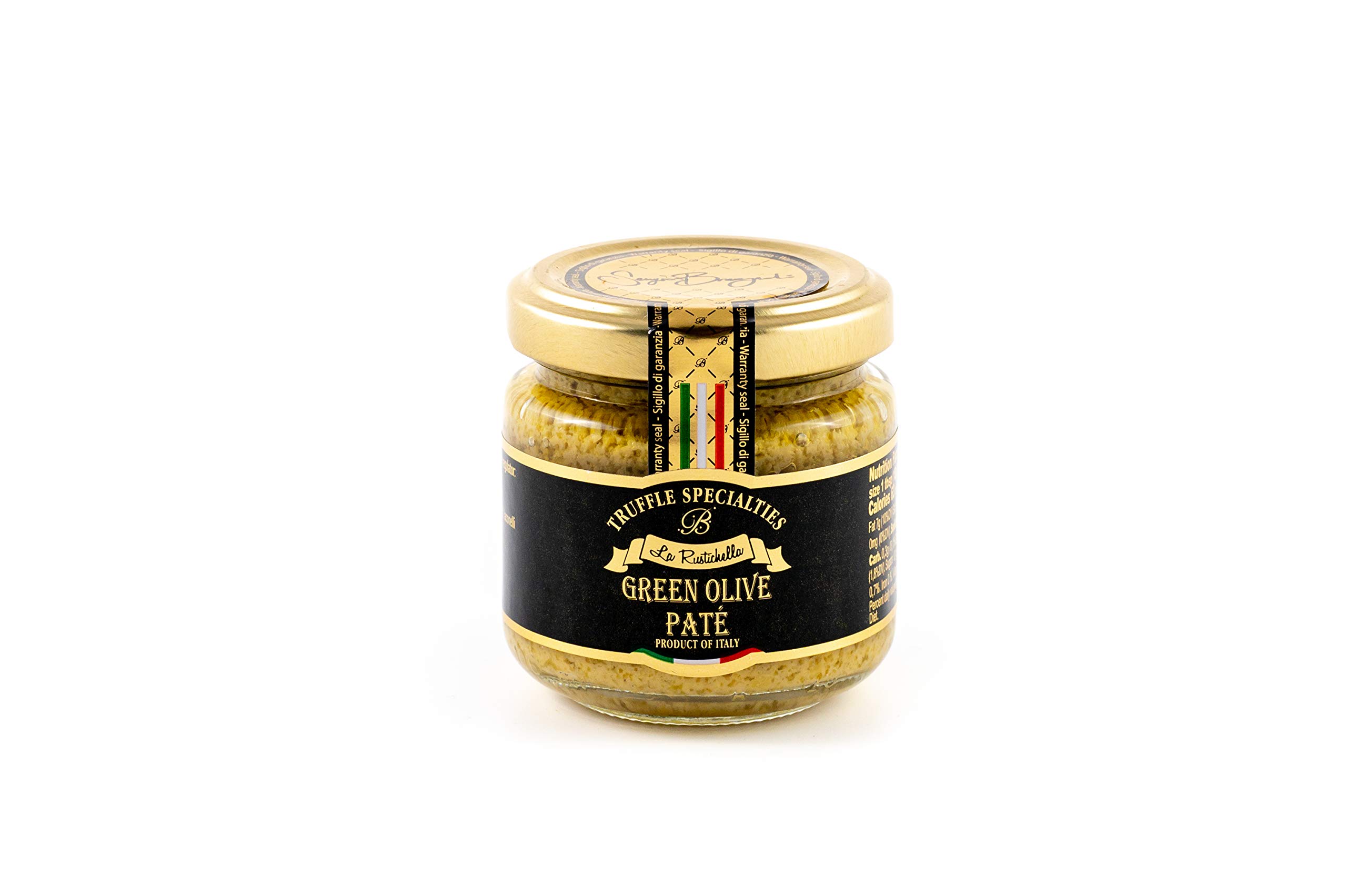 La Rustichella - Set Crème d'Artichauts 90g, Pâté d'Olives Vertes 90g, Pâté d'Olives Noires 90g et Pâté d'Arrabbiata 90g, Vegan, Sans Gluten, Sans Cholestérol - Délices Italiens