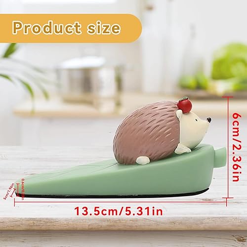 Miniatura 5 de Lindo tope de puerta, tope de puerta de erizo de dibujos animados, cuña decorativa divertida para el hogar, la oficina o el hotel, espacios