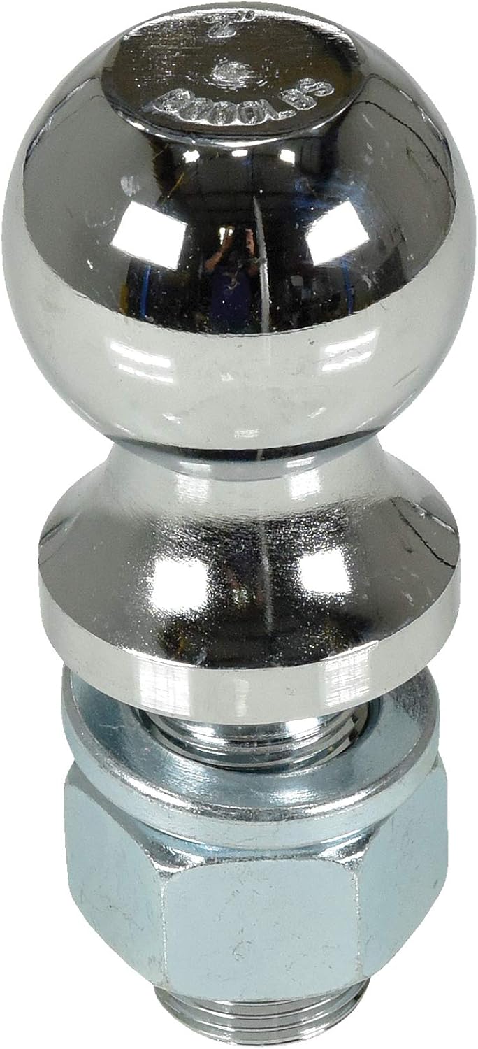 Vestil BALL-200 Steel Bolt On Tow Ball 2 In. Diameter 5000 Lb. Capacity Silver