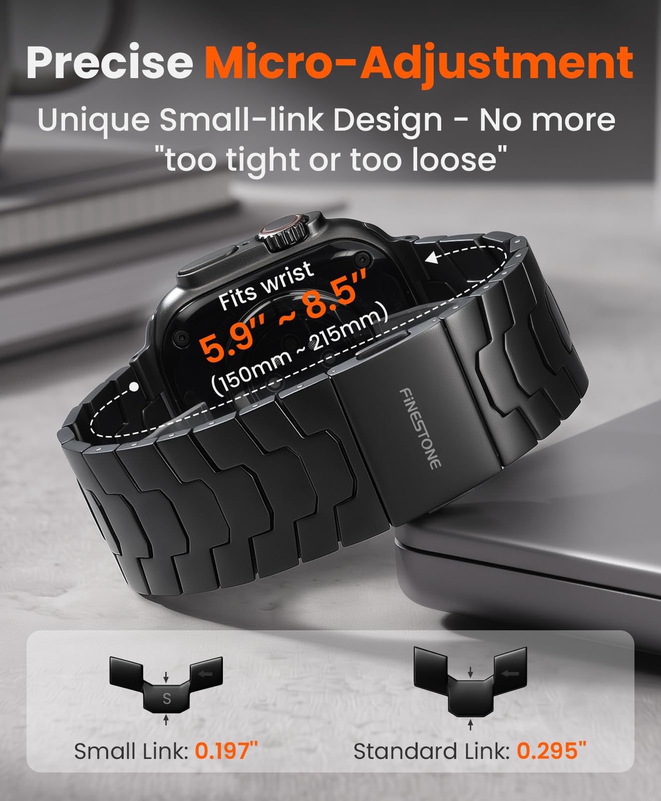 AGIS02 Cinturino in Titanio per Apple Watch Ultra 3/2/1 49mm 46mm