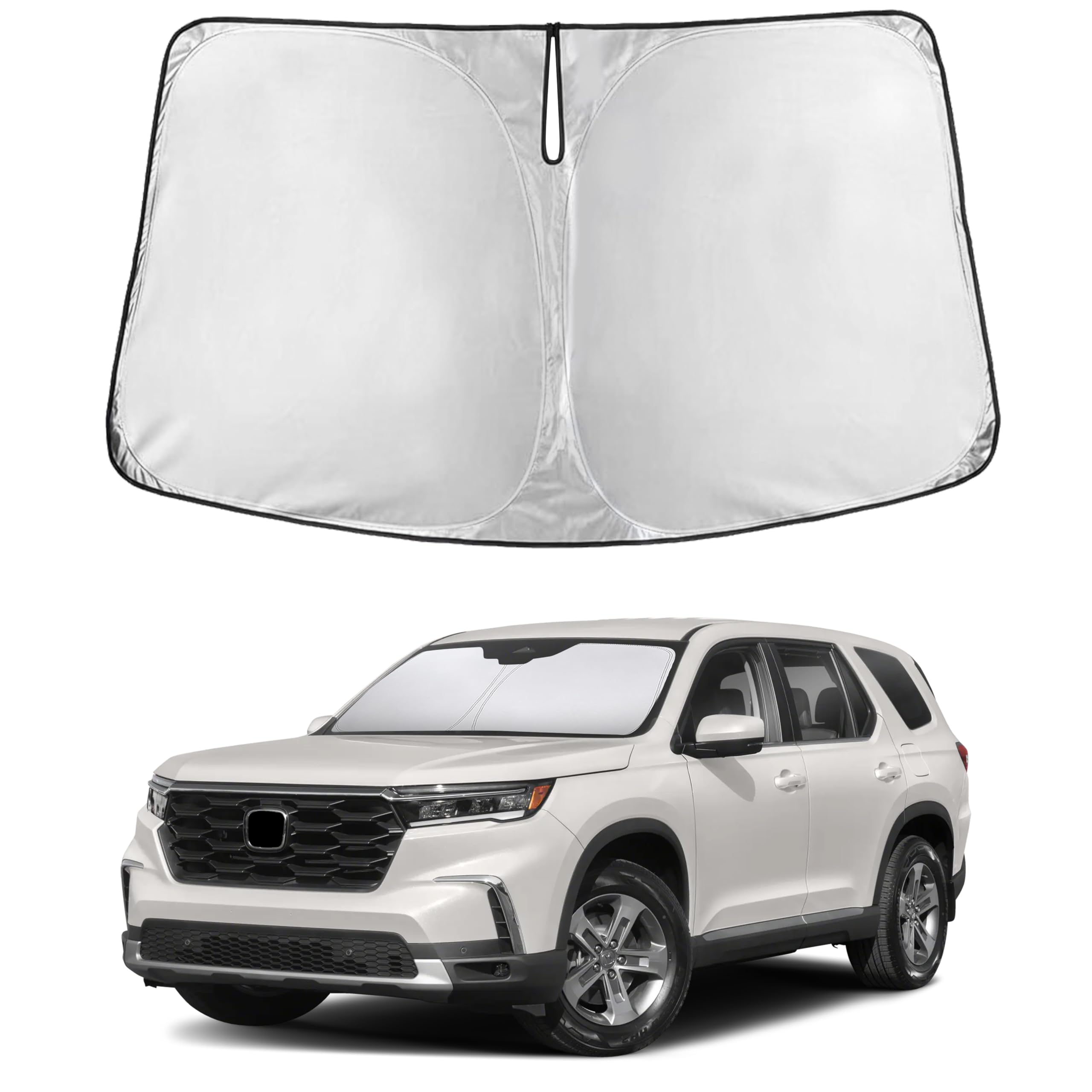 EcoNour Windshield Sunshade Compatible for Honda Pilot 2016-2024 2025 2026