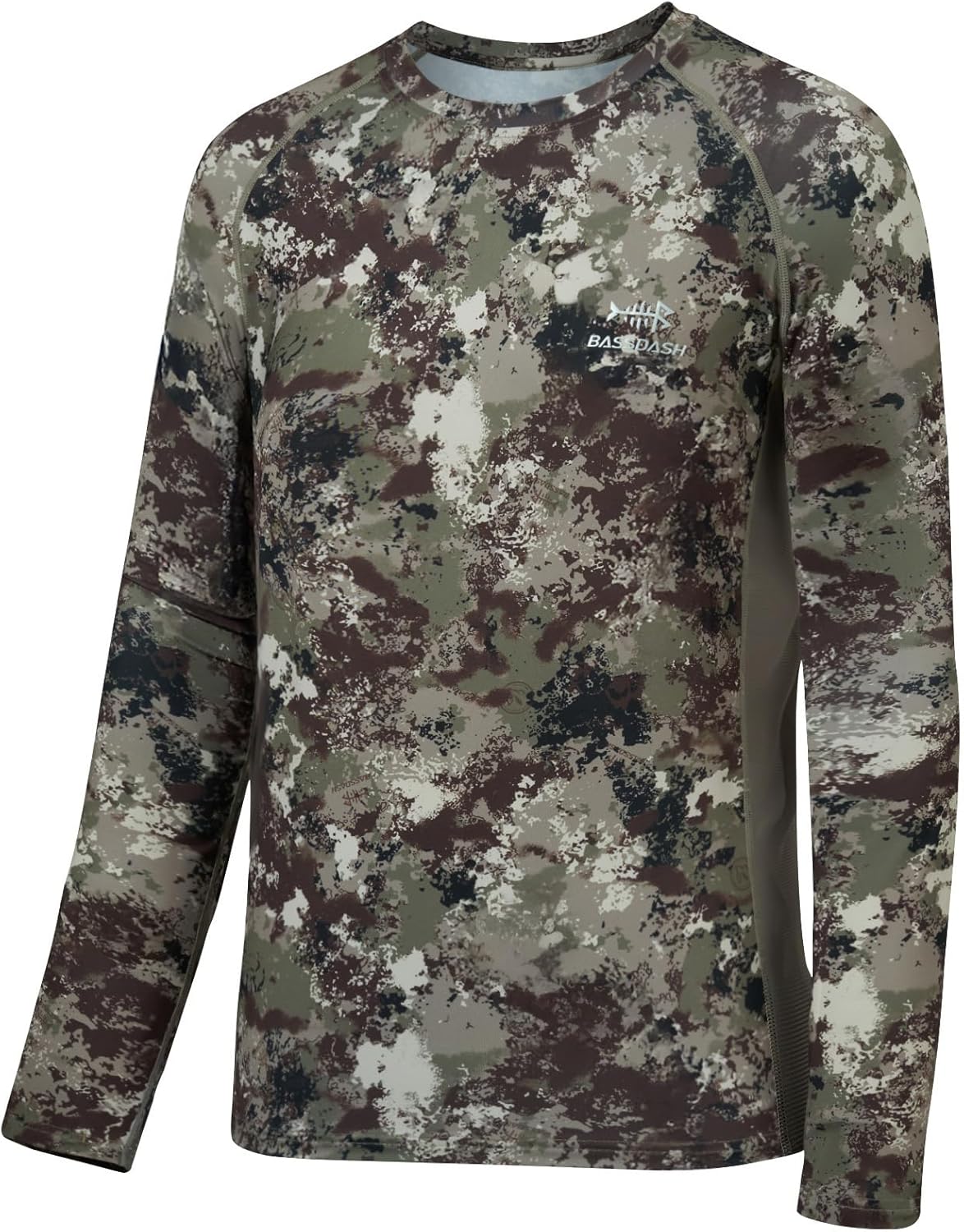 BASSDASH Men's Hunting Camo Performance Long Sleeve Shirt Fishing UPF50+ FS13M