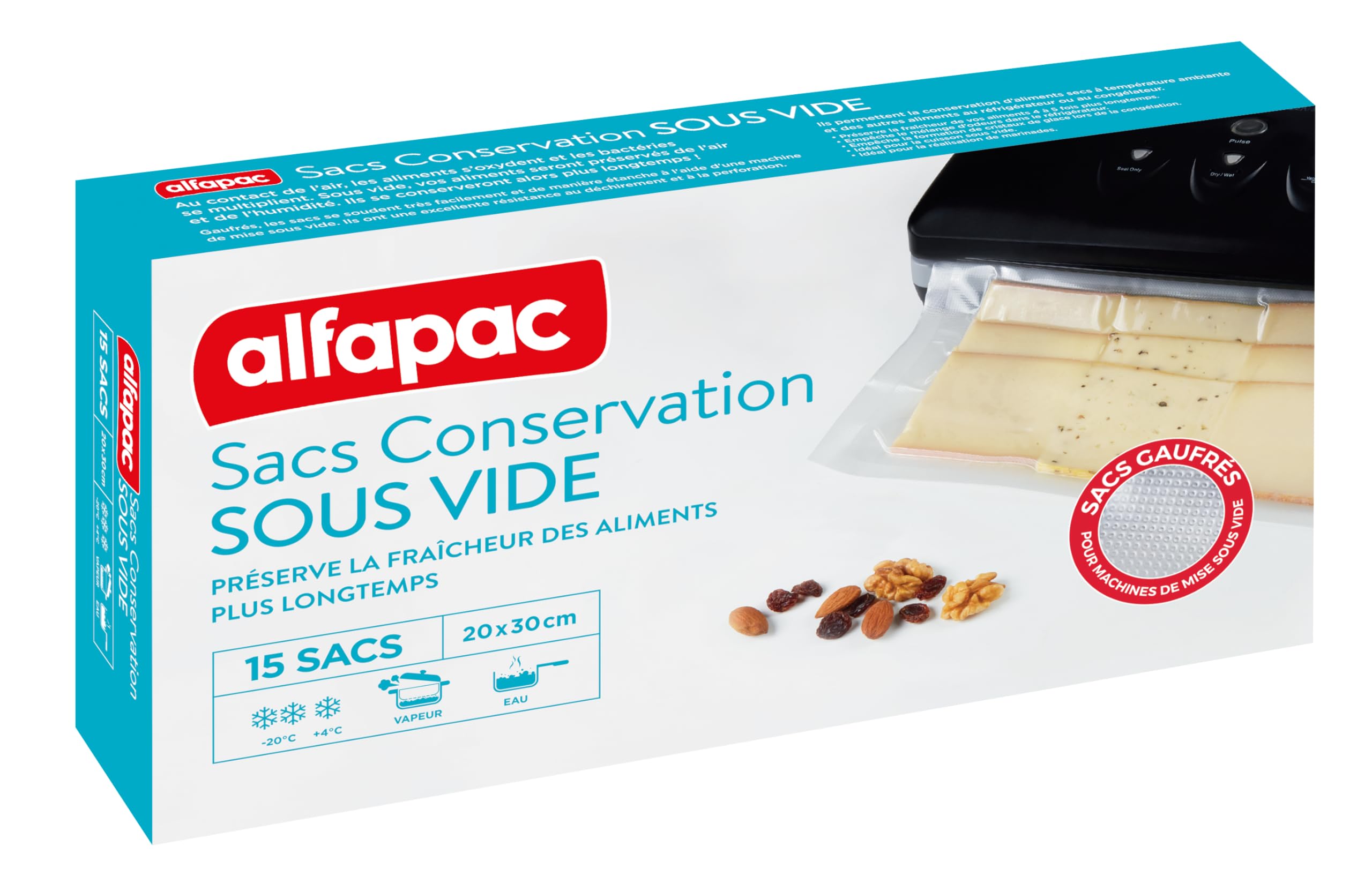 Rouleau machine sous-vide alfapac 4M film conservation universel clair