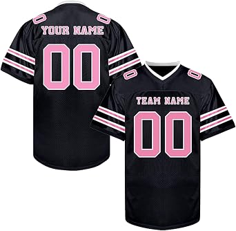 Custom Football Jersey, Personalized Practice Football Jersey with Name Number Logo, Sports Uniform for Men Women Youth Kid
