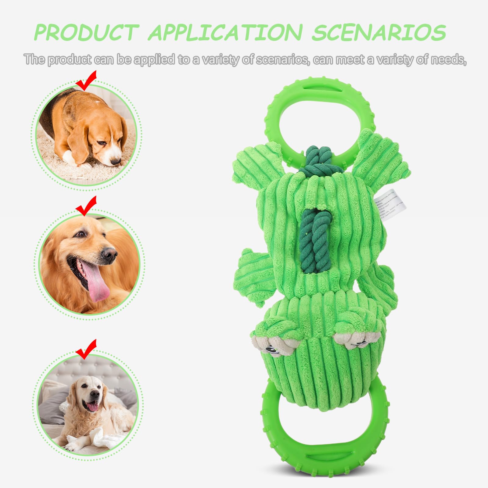 TOYANDONA Juguete para Perros de Peluche en Forma de Rana Cuerda Resistente para Tirar, Diseño Duradero y Mejora la Fuerza Mandibular, Adecuado para Entrenamiento y Juego