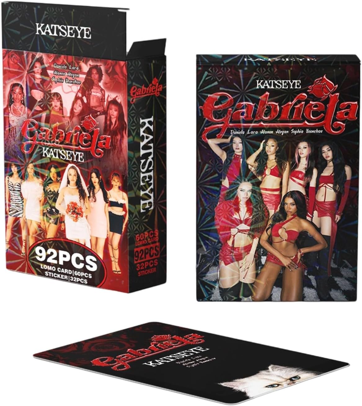 KATSEYE 32PCS Stickers + 60PCS LOMO Cards Novel Idol Album Cards Set Mini Merch Photocards Set Gift for Fans Girls (B01) - Image 3