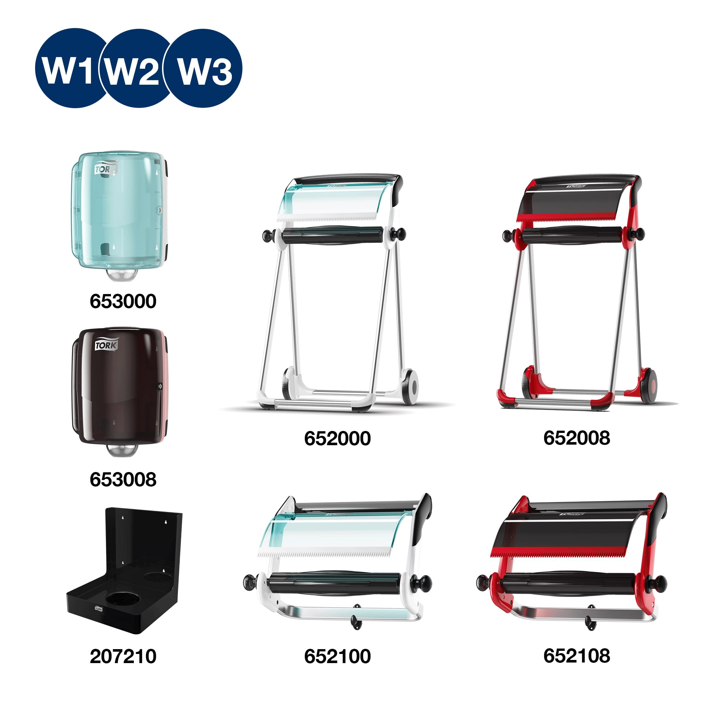 Tork Paños de Limpieza en Rollo Combi, 4 x 600 unidades, 500137 | Blanco W1/W2/W3, Uso en Seco o Húmedo, para Tareas de Limpieza Ligeras