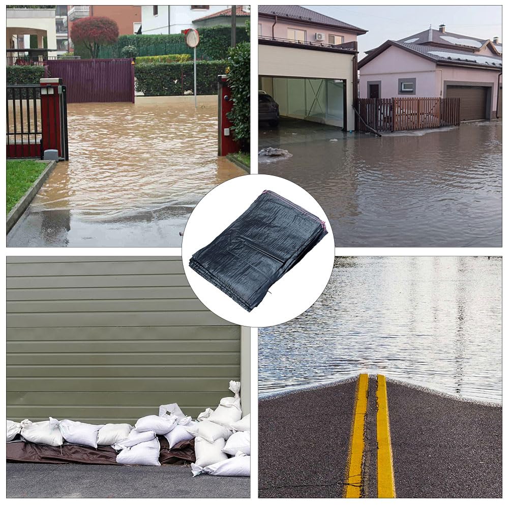 Sacchi di Sabbia, Sacchetti di Sabbia Con Barriera D'acqua Alluvione, Barriera Contro Gli Allagamenti, Resistenti Ai Raggi UV, Barriera All'acqua, Riutilizzabili, per Garage Scuola Fabbrica Magazzino
