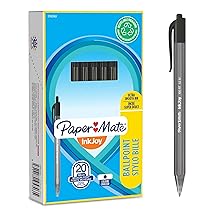 Papermate InkJoy 100 Penna a Sfera a Scatto, Punta Media da 1.0 mm, Confezione da 20, Nero