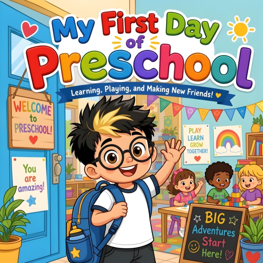 My First Day of Preschool: First Day of School Book for Kids – A Back to School Story About Friendship and Confidence