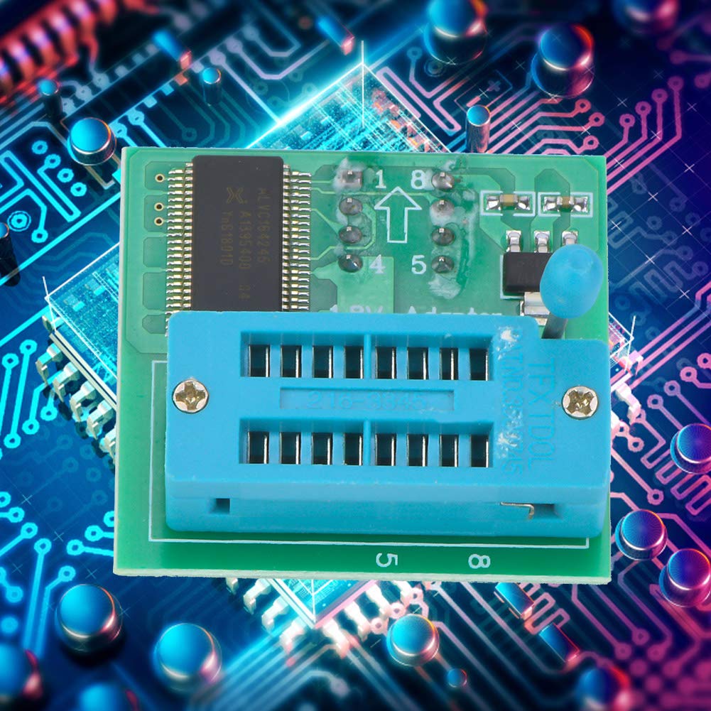 SEAFRONT Scheda di Conversione Adattatore 1,8 V Programmatore Flash SPI per Winbond W25 MX25 CH341 TL866CS
