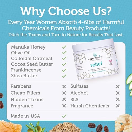 Miniatura 4 de Crema para la psoriasis y el eczema humectante no grasosa con aloe vera orgánico, miel manuka, aceite de cáñamo y más. 4 oz. El mejor humectante
