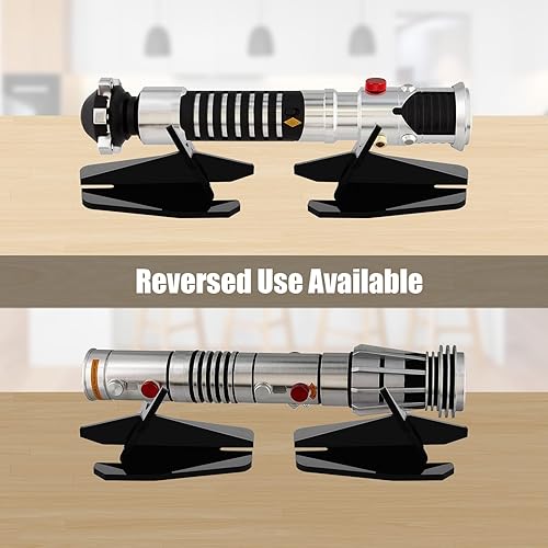 Miniatura 3 de Cosmos 1 par de soportes para sables de luz de acrílico de escritorio, soporte de exhibición de sable de luz, soporte fijo decorativo con