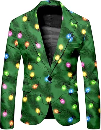 Christmas Suit Christmas Blazer Boys Corduroy Jacket Mens Black