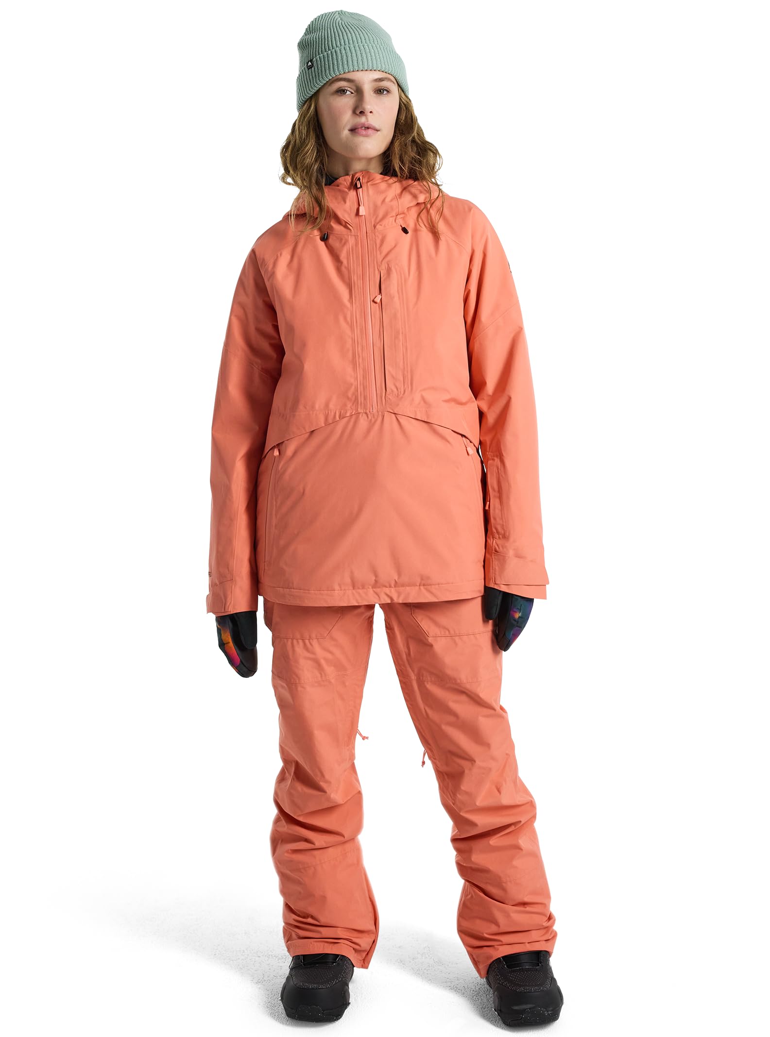 Burton Women's Pillowline GORE-TEX 2L Anorak Jacket, Peach Echo, L