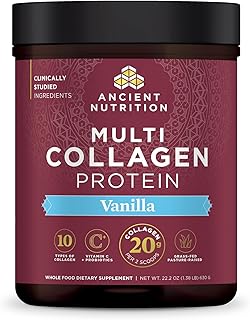 Ancient Nutrition Collagen Powder Protein with Probiotics, Multi Collagen Protein with Vitamin C, Hydrolyzed Collagen Pept...