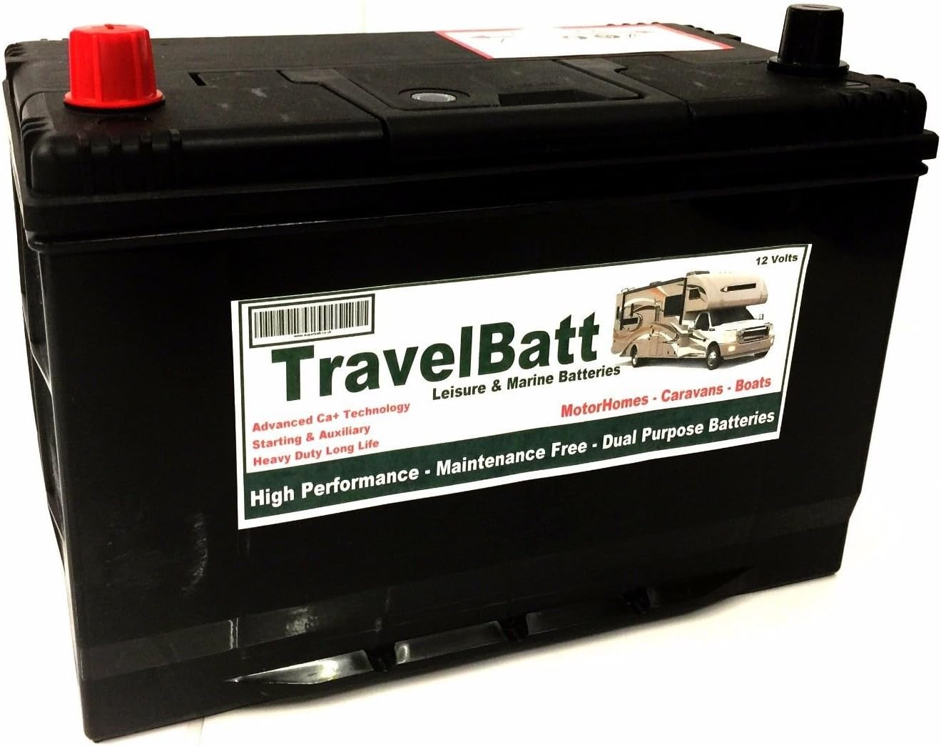 TravelBatt 12V 120AH (110AH) TB120 Heavy Duty Deep Cycle Leisure Battery KNAUS Kimberley Compas Hymer Autocruise